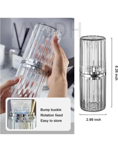 Estuche para Cepillo de Dientes de Viaje MYLDH 2 en 1