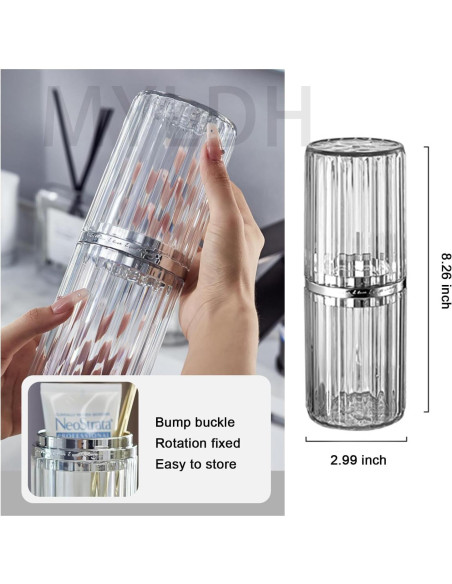 Estuche para Cepillo de Dientes de Viaje MYLDH 2 en 1