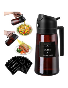 Pulverizador de Aceite de Oliva LUTITASD 470ml 2 en 1