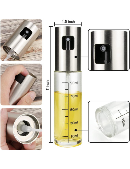 Pulverizador de Aceite Ailelan 100ml Acero Inoxidable