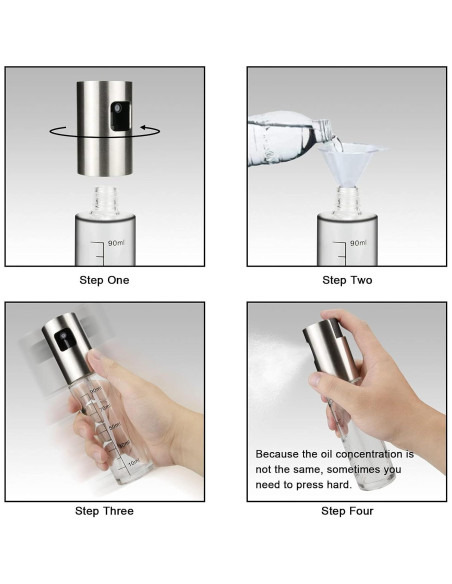 Pulverizador de Aceite Ailelan 100ml Acero Inoxidable