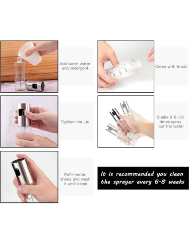 Pulverizador de Aceite Ailelan 100ml Acero Inoxidable