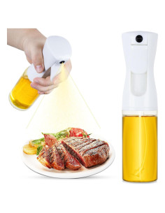 Rociador de Aceite WANKODA 220ml Vidrio Blanco Reutilizable