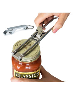 Abridor de Tarros Oleex de Acero Inoxidable con Llaverito