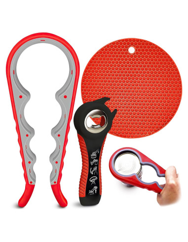 Abrebotellas de Silicona VIKROM 3 Piezas Antideslizante