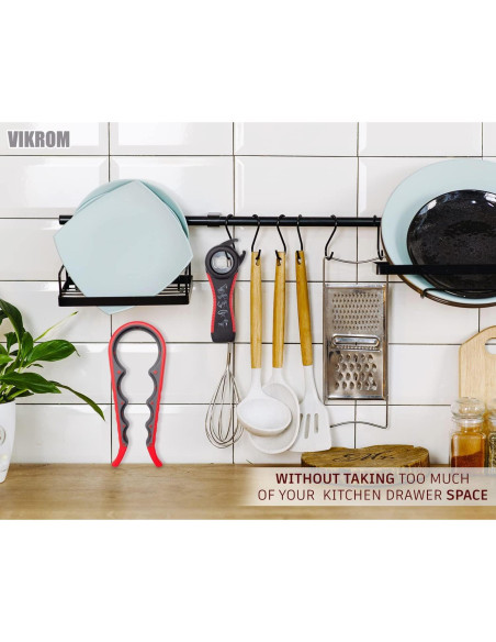 Abrebotellas de Silicona VIKROM 3 Piezas Antideslizante