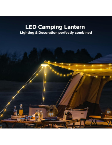 Luces de Camping OGERY 4 en 1 LED Recargables 10m