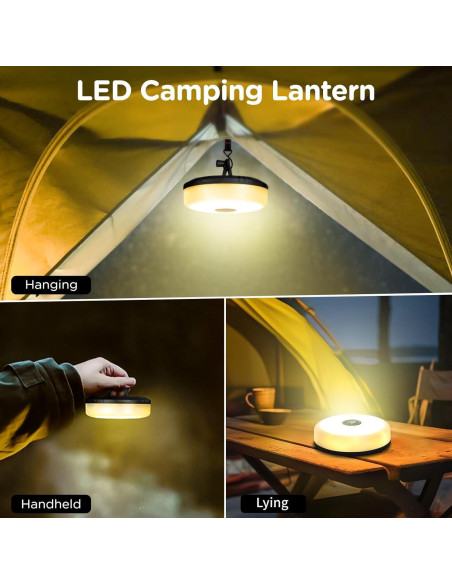 Luces de Camping OGERY 4 en 1 LED Recargables 10m