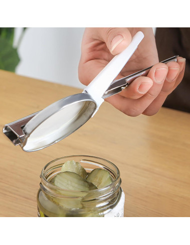 Abridor de Tarros Kunovo Ajustable para Manos Débiles - Blanco