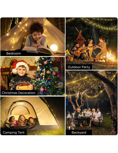 Luces de Camping OGERY 4 en 1 LED Recargables 10m