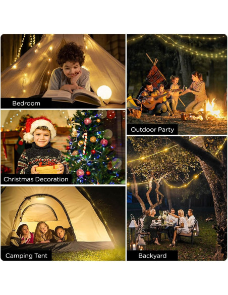 Luces de Camping OGERY 4 en 1 LED Recargables 10m