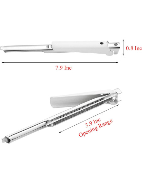 Abridor de Tarros Kunovo Ajustable para Manos Débiles - Blanco