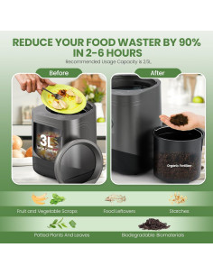 Compostador Eléctrico Huanyu 3L Inteligente Sin Olores 2