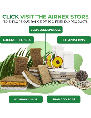 Cubo de Compostaje Plegable AIRNEX 3.52L Gris con Filtros