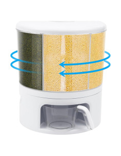 Dispensador de Alimentos Rotativo 6 Compartimentos 360 Shawtuuy