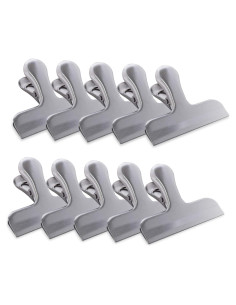 Paquete de 10 Clips de Bolsa Metal Pesado Super Z Outlet 7,62 cm
