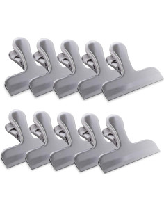 Paquete de 10 Clips de Bolsa Metal Pesado Super Z Outlet 7,62 cm 2