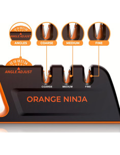 Afilador de cuchillos Sharp Pebble Ninja Naranja 5 ángulos 2