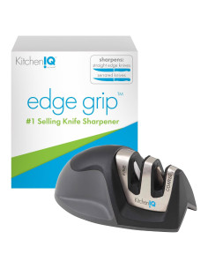 Afilador de Cuchillos KitchenIQ Edge Grip 2 Etapas Negro