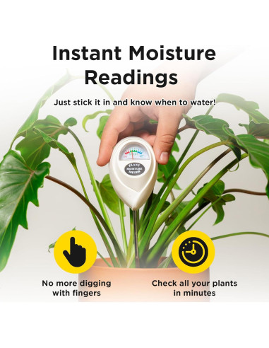 Medidor de Humedad de Suelo Classy Casita - Blanco