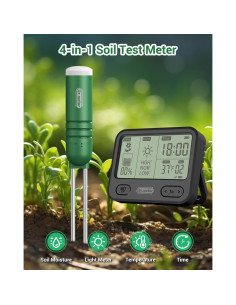 Medidor de Humedad del Suelo Dr.meter 4 en 1 LCD Verde 2