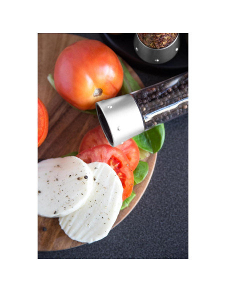 Estante de Especias KitchenArt Elite, 8 Tarros, Plateado