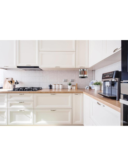 Estante de Especias KitchenArt Elite, 8 Tarros, Plateado