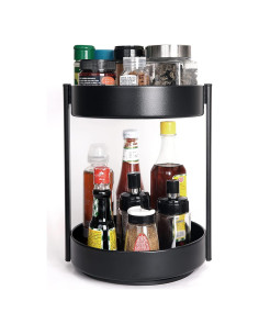 Organizador Giratorio XNTONG 2 Niveles Acero Inoxidable 25,4 cm