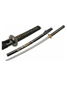 Katana réplica SZCO de acero al carbono 99 cm con funda ABS