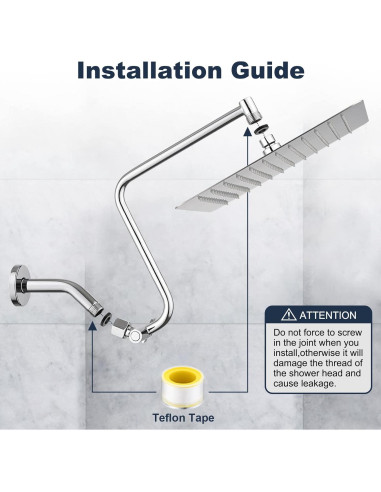 Cabezal de Ducha de Lluvia PDPBath 30 cm Acero Inoxidable Cromo