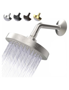 Cabezal de Ducha CircleSplash 6" Níquel Cepillado 2.5 GPM