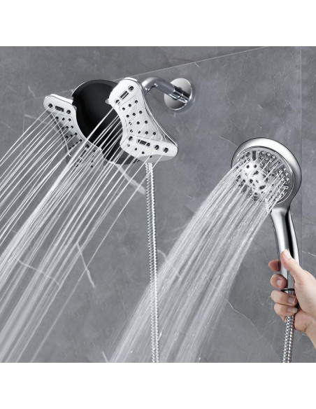 Cabezal de Ducha GRICH 2 en 1 con Manguera 152 cm