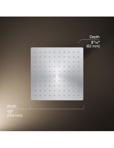 Cabezal de Ducha KOHLER 26149-CP 10" Lluvia Cromo Pulido