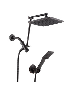 Cabezal de Ducha Doble BRIGHT SHOWERS 8" con Brazo Extensión