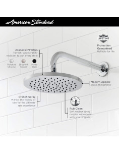 Cabezal de Ducha American Standard Studio S 20cm Cromo 2