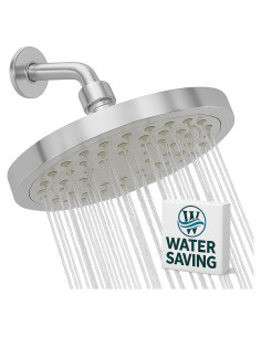 Cabezal de Ducha Ahorra Agua Winthorpe 6,81 L/min Cromo