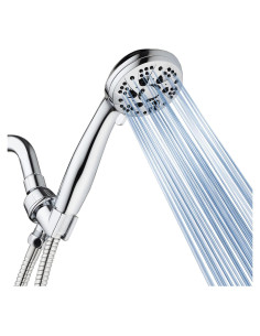 Ducha de Mano AquaDance Cromo 6 Configuraciones 1,52 m