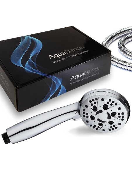 Ducha de Mano AquaDance Cromo 6 Configuraciones 1,52 m