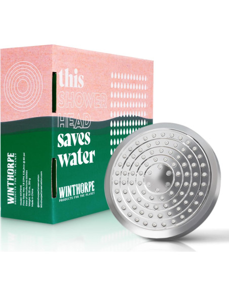 Cabezal de Ducha Ahorra Agua Winthorpe 6,81 L/min Cromo