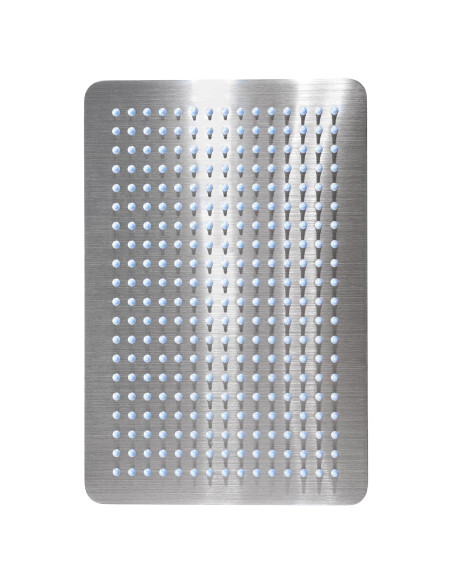 Cabezal de Ducha Rectangular KES 30 cm Acero Cepillado 300 Boquillas