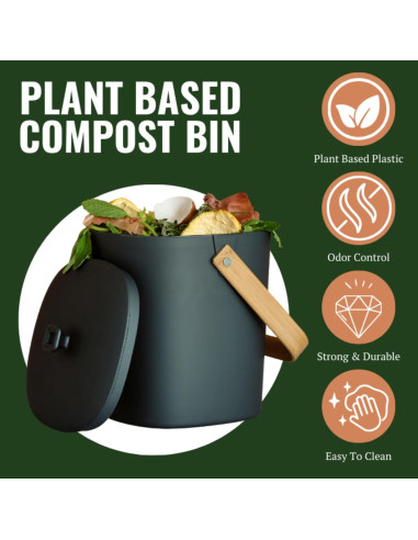 Contenedor de Compostaje Bamboozle 3,63 kg Grafito