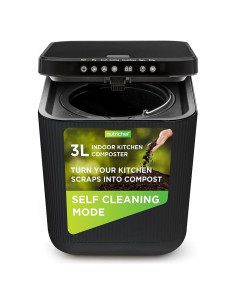 Contenedor de Compostaje NutriChef 3L Eléctrico Gris
