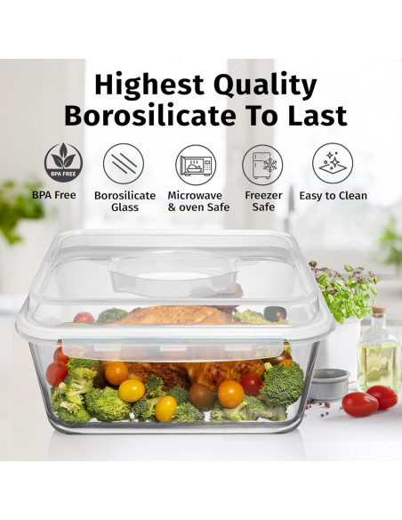 Contenedor de Almacenamiento de Vidrio 6500 ml Razab