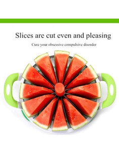 Cortador de Sandía Mannice 28 cm Acero Inoxidable Verde 2