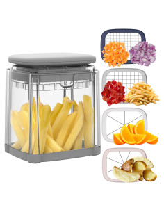 Cortador de Verduras Brieftons 4 Cuchillas Acero Inoxidable