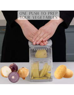 Cortador de Verduras Brieftons 4 Cuchillas Acero Inoxidable 2