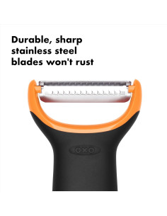 Pelador Juliana OXO Good Grips Acero Inoxidable Negro 2