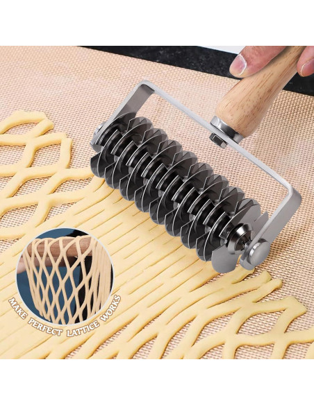 Cortador de Rodillo de Rejilla JuyVerq para Pasteles 21.3x14.3cm