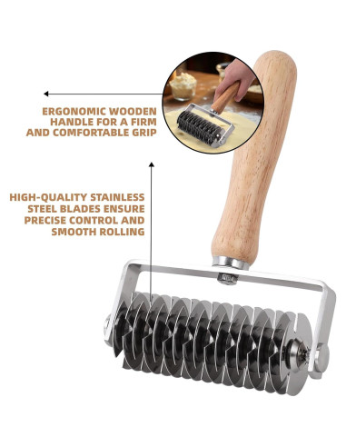 Cortador de Rodillo de Rejilla JuyVerq para Pasteles 21.3x14.3cm