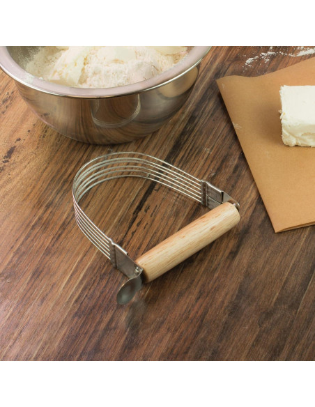 Mezclador de Masa Manual Mrs. Anderson 6 Alambres Acero Inoxidable
